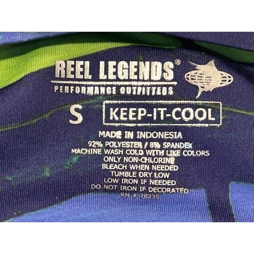 Reel Legends Men's Performance Outfitters Keep-It-Cool UV Fishing Shirt - Size S - Picture 3 of 9